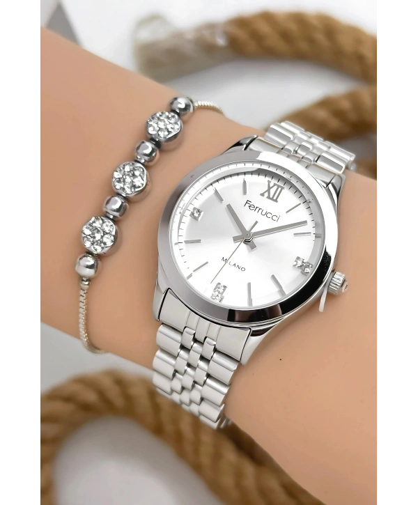 Çelik Kordon & Özel Tasarım, Kadın Kol Saati, 3ATM Suya Dayanıklı Gümüş sdfer157