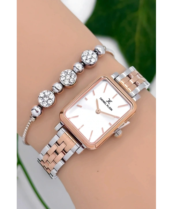 Kadın Kol Saati Rose-gümüş Renk Çelik Kordon&kasa Sddk090