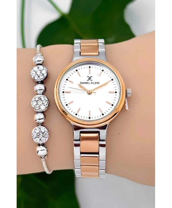 Kadın Kol Saati Rose-gümüş Renk Çelik Kordon&kasa Sddk094
