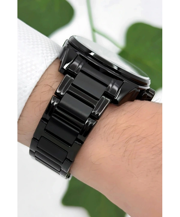 Ferrucci Takvimli3atm Suya Dayanıklı Erkek Kol Saati, Çelik Kordon & Özel Tasarım, Siyah Sdfer160