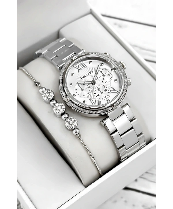 Çelik Kordon & Şık Tasarım, Kadın Kol Saati, 3atm Suya Dayanıklı Gümüş Sdfer171