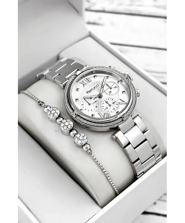 Çelik Kordon & Şık Tasarım, Kadın Kol Saati, 3atm Suya Dayanıklı Gümüş Sdfer171