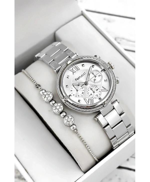 Çelik Kordon & Şık Tasarım, Kadın Kol Saati, 3atm Suya Dayanıklı Gümüş Sdfer171