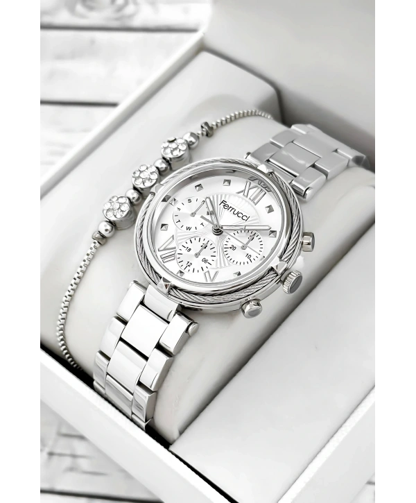 Çelik Kordon & Şık Tasarım, Kadın Kol Saati, 3atm Suya Dayanıklı Gümüş Sdfer171