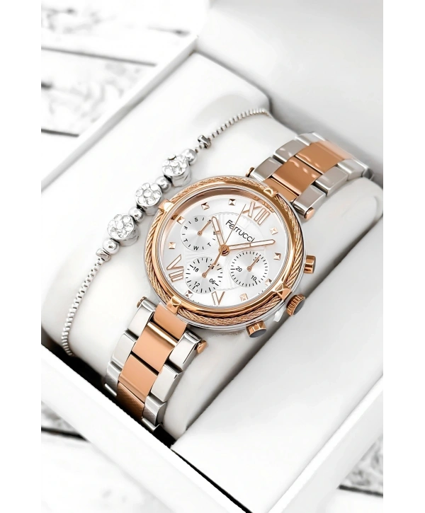 Çelik Kordon & Şık Tasarım, Kadın Kol Saati, 3atm Suya Dayanıklı Gümüş-rose Sdfer171