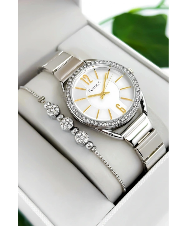 Çelik Kordon & Kasa Kadın Kol Saati, 3atm Suya Dayanıklı Gümüş Sdfer172