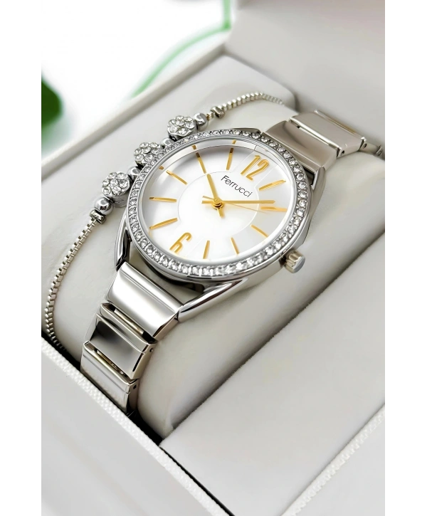 Çelik Kordon & Kasa Kadın Kol Saati, 3atm Suya Dayanıklı Gümüş Sdfer172