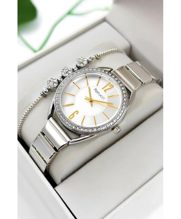 Çelik Kordon & Kasa Kadın Kol Saati, 3atm Suya Dayanıklı Gümüş Sdfer172