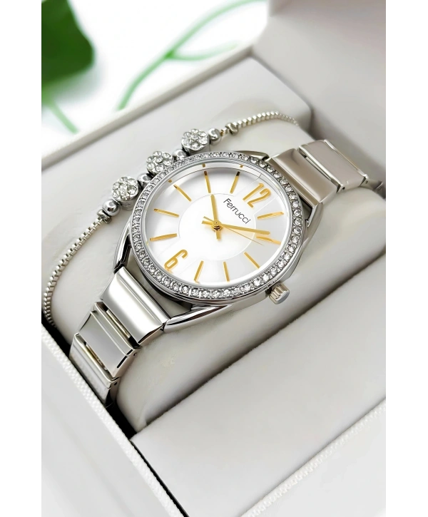 Çelik Kordon & Kasa Kadın Kol Saati, 3atm Suya Dayanıklı Gümüş Sdfer172