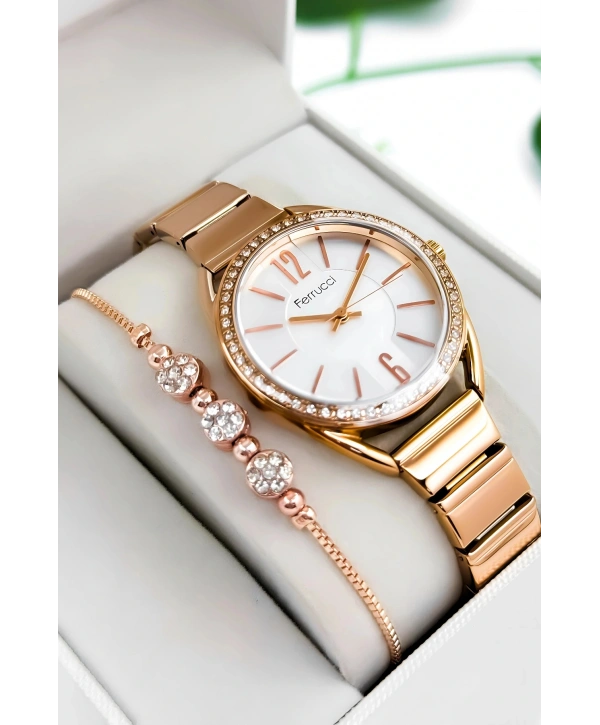 Çelik Kordon & Kasa Kadın Kol Saati, 3atm Suya Dayanıklı Rose Sdfer172