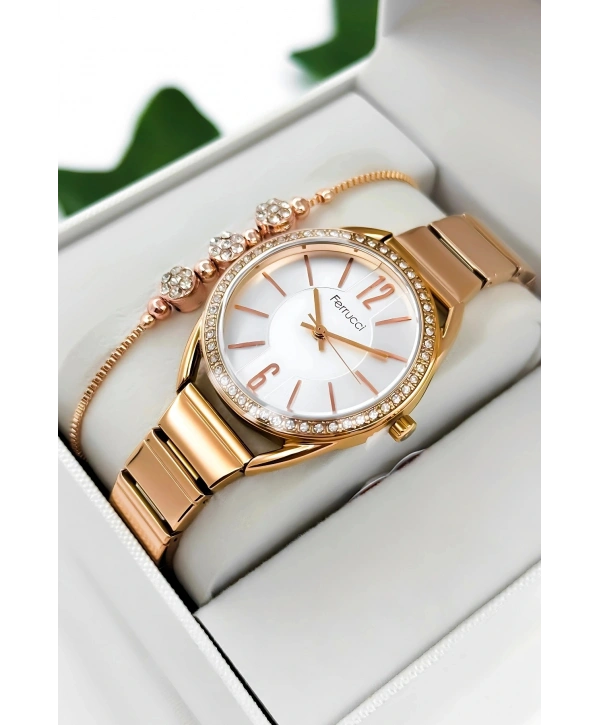 Çelik Kordon & Kasa Kadın Kol Saati, 3atm Suya Dayanıklı Rose Sdfer172