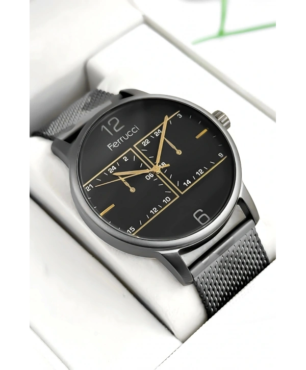 Erkek Kol Saati Çelik Kordon Kamuflaj Bileklik Hediyeli 3atm Sdfer173