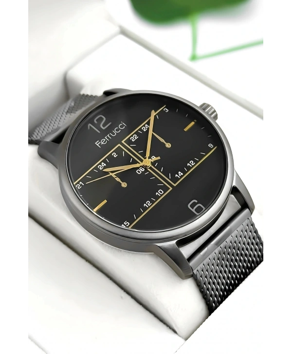 Erkek Kol Saati Çelik Kordon Kamuflaj Bileklik Hediyeli 3atm Sdfer173