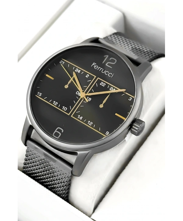 Erkek Kol Saati Çelik Kordon Kamuflaj Bileklik Hediyeli 3atm Sdfer173