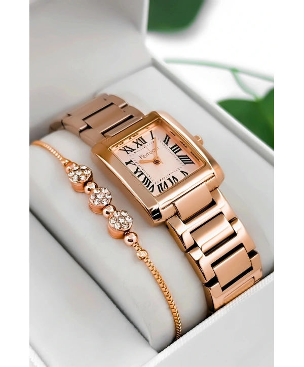 Çelik Kordon & Kasa Kadın Kol Saati, 3atm Suya Dayanıklı Rose Sdfer176