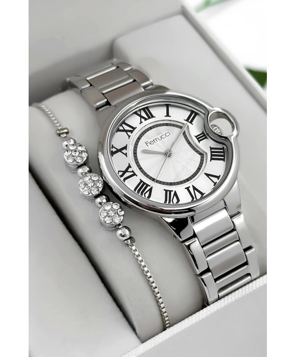 Çelik Kordon & Kasa Kadın Kol Saati, 3atm Suya Dayanıklı Gümüş Sdfer177