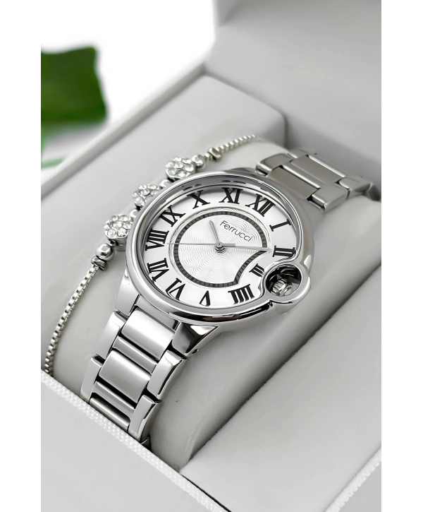 Çelik Kordon & Kasa Kadın Kol Saati, 3atm Suya Dayanıklı Gümüş Sdfer177