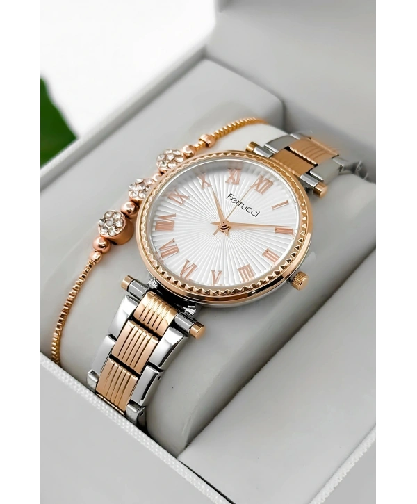 Çelik Kordon & Kasa Kadın Kol Saati, 3atm Suya Dayanıklı Rose-gümüş Sdfer178