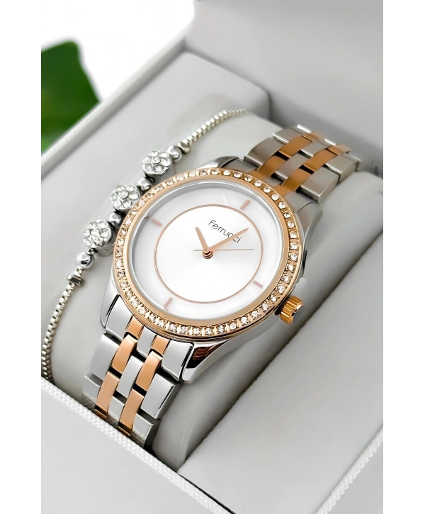 Çelik Kordon & Kasa Kadın Kol Saati, 3atm Suya Dayanıklı Rose-gümüş Sdfer179