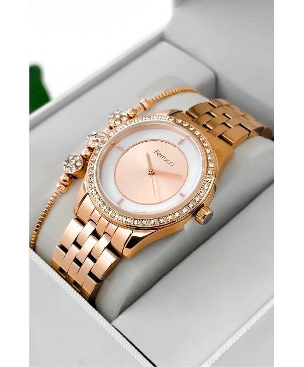 Çelik Kordon & Kasa Kadın Kol Saati, 3atm Suya Dayanıklı Rose Sdfer179