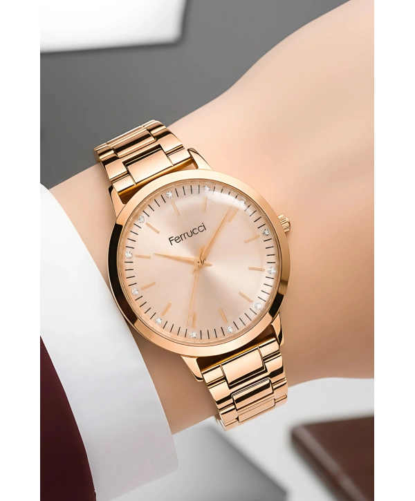Çelik Kordon Çelik Kasa Kadın Kol Saati Rose sdfer189