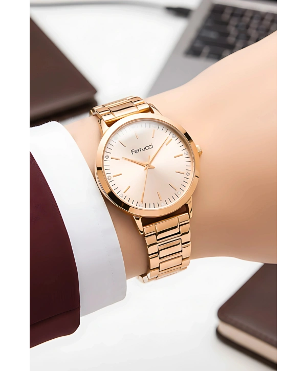 Çelik Kordon Çelik Kasa Kadın Kol Saati Rose sdfer189