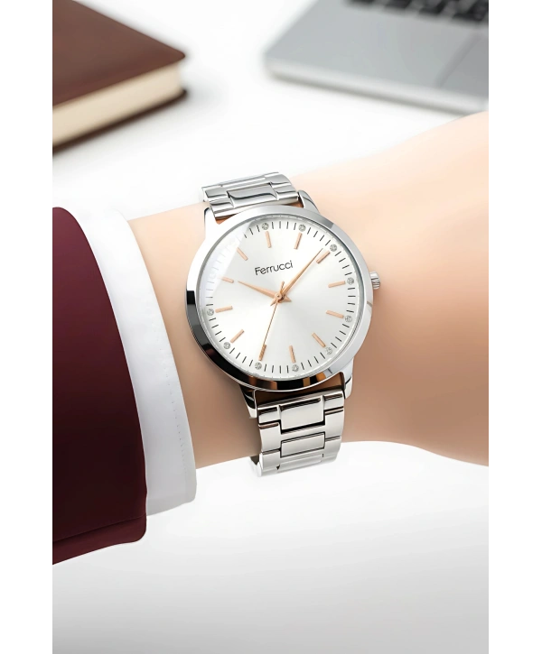 Çelik Kordon Çelik Kasa Kadın Kol Saati Gümüş sdfer189