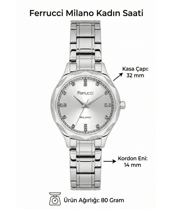 Çelik Kordon Çelik Kasa Kadın Kol Saati Gümüş sdfer191