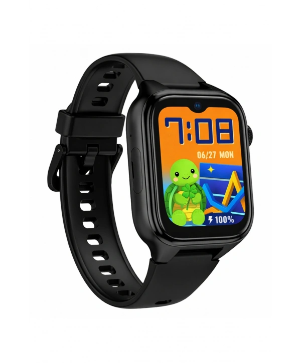 Akıllı Çocuk Saati, Görüntülü ve Sesli Görüşme Özellikli ip68 Suya Dayanıklı Siyah SLZ001