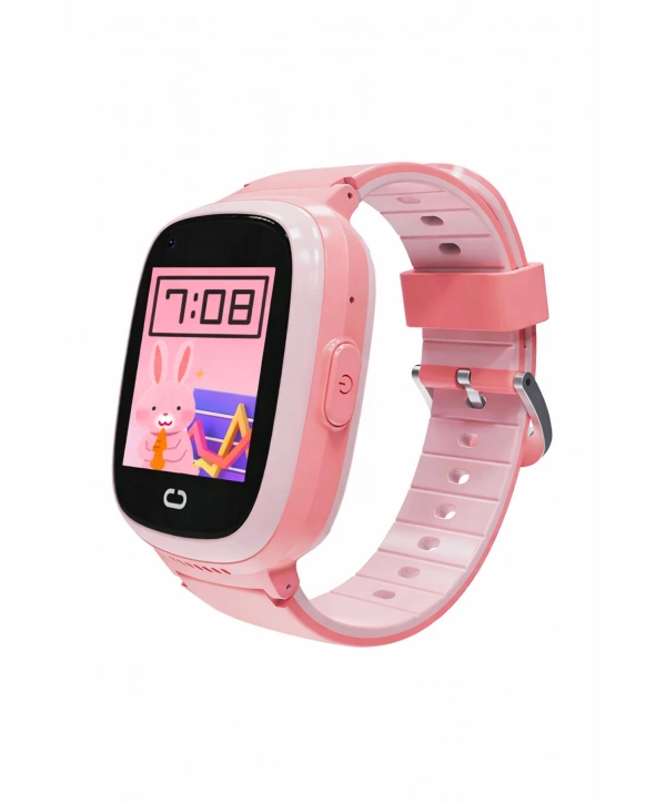 Akıllı Çocuk Saati Sesli ve Görüntülü Görüşme İP68, Sim Kart Özellikli Pembe sdyou001