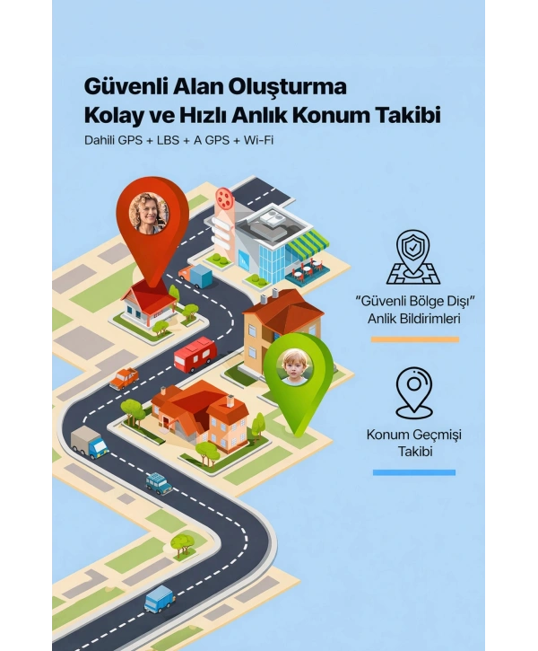 Akıllı Çocuk Saati Sesli ve Görüntülü Görüşme İP68, Sim Kart Özellikli Pembe sdyou001