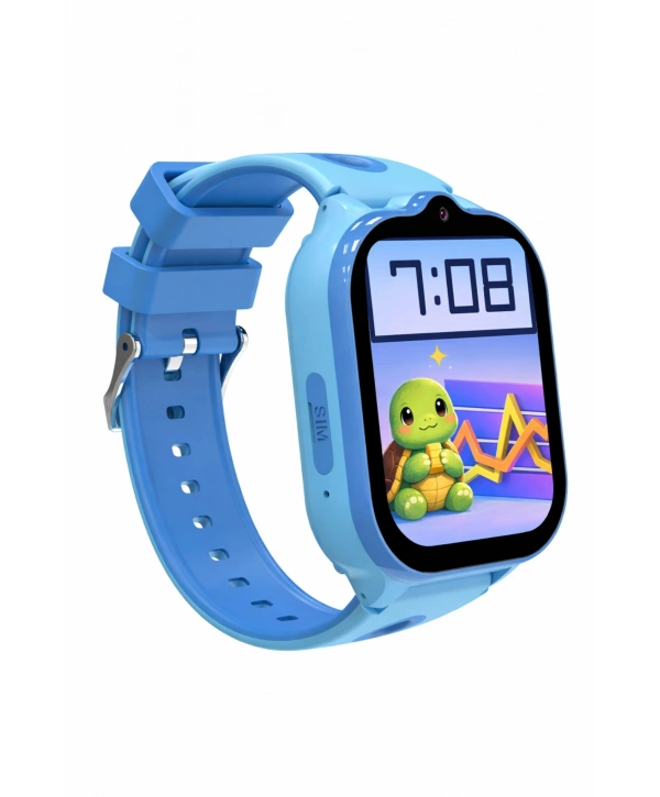 Akıllı Çocuk Saati Sesli ve Görüntülü Görüşme İP68, Sim Kart Özellikli Mavi sdyou002