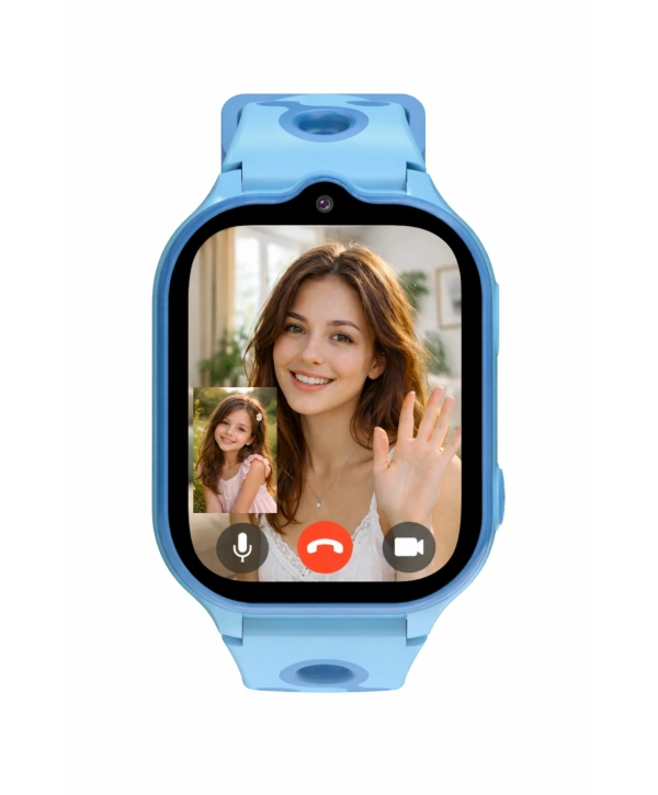 Akıllı Çocuk Saati Sesli ve Görüntülü Görüşme İP68, Sim Kart Özellikli Mavi sdyou002