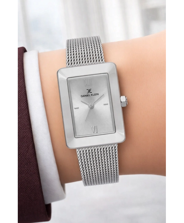 Daniel Klein Çelik Kordon Çelik Kasa Kadın Kol Saati+Bileklik Hediyeli Gümüş Renk sddk113