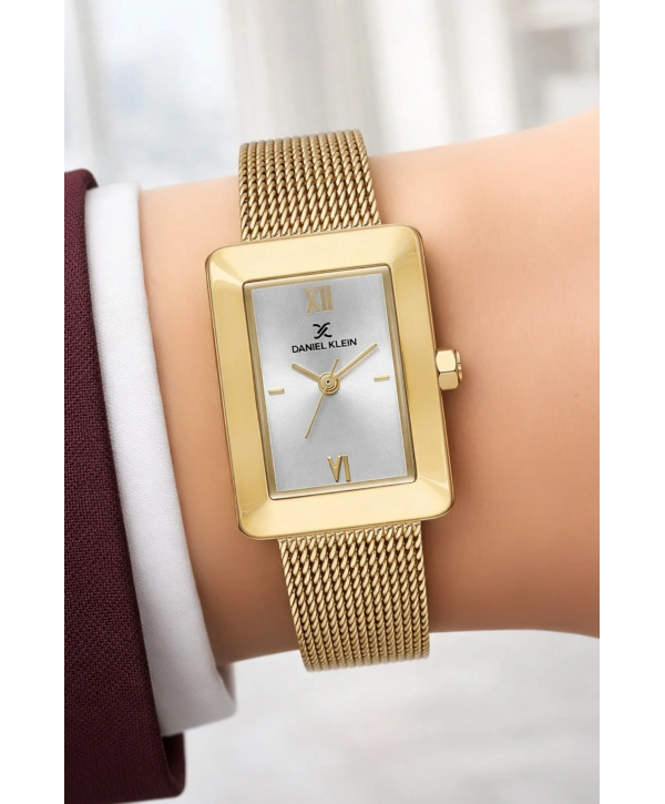 Daniel Klein Çelik Kordon Çelik Kasa Kadın Kol Saati+Bileklik Hediyeli Gold Renk sddk113