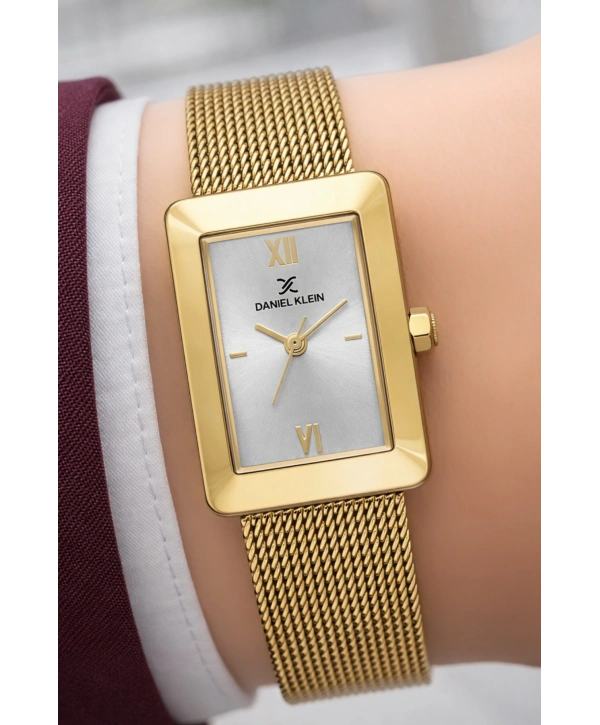 Daniel Klein Çelik Kordon Çelik Kasa Kadın Kol Saati+Bileklik Hediyeli Gold Renk sddk113