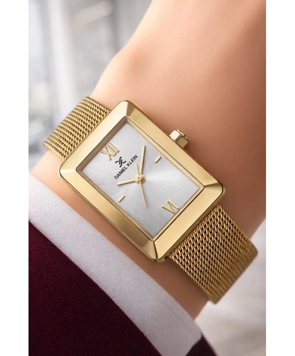 Daniel Klein Çelik Kordon Çelik Kasa Kadın Kol Saati+Bileklik Hediyeli Gold Renk sddk113