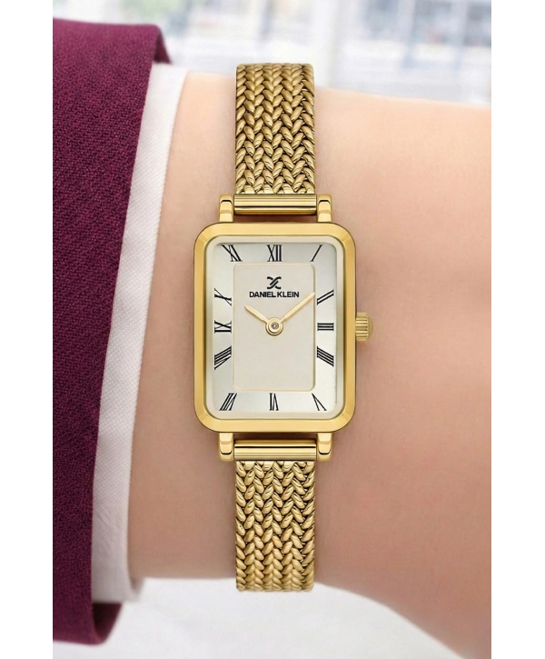Daniel Klein Çelik Kordon Çelik Kasa Kadın Kol Saati+Bileklik Hediyeli Gold Renk sddk114