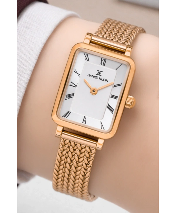 Daniel Klein Çelik Kordon Çelik Kasa Kadın Kol Saati+Bileklik Hediyeli Rose Renk sddk114