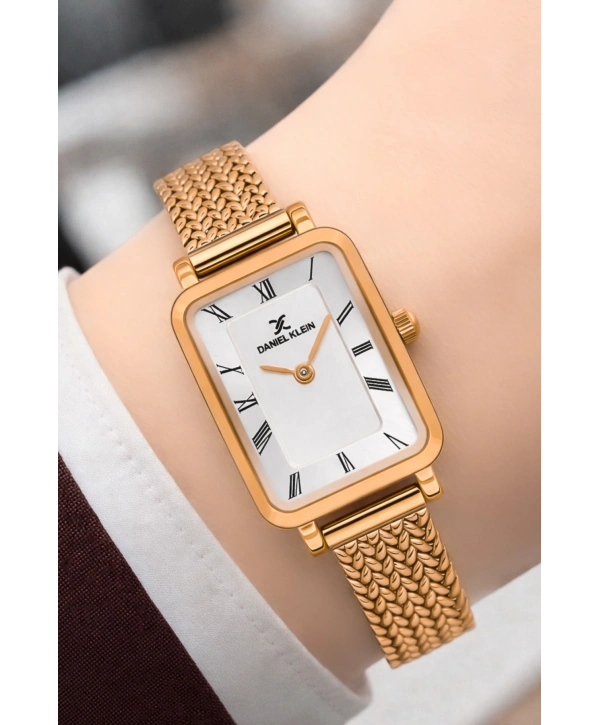 Daniel Klein Çelik Kordon Çelik Kasa Kadın Kol Saati+Bileklik Hediyeli Rose Renk sddk114