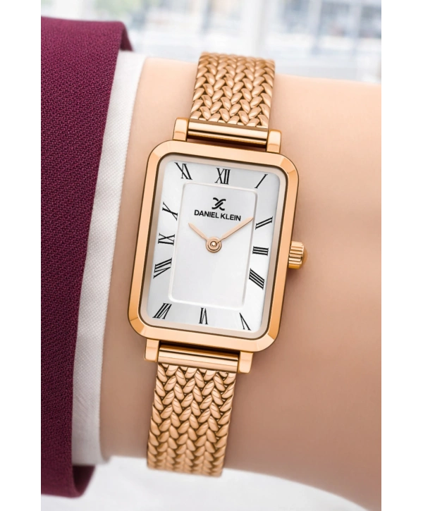 Daniel Klein Çelik Kordon Çelik Kasa Kadın Kol Saati+Bileklik Hediyeli Rose Renk sddk114