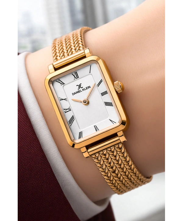 Daniel Klein Çelik Kordon Çelik Kasa Kadın Kol Saati+Bileklik Hediyeli Rose Renk sddk114