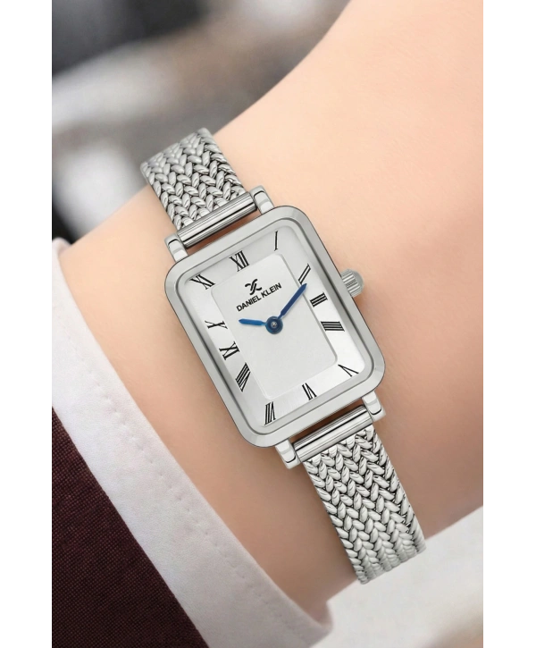 Daniel Klein Çelik Kordon Çelik Kasa Kadın Kol Saati+Bileklik Hediyeli Gümüş Renk sddk114
