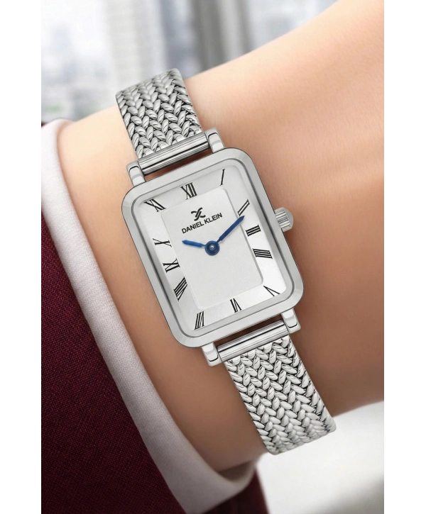 Daniel Klein Çelik Kordon Çelik Kasa Kadın Kol Saati+Bileklik Hediyeli Gümüş Renk sddk114