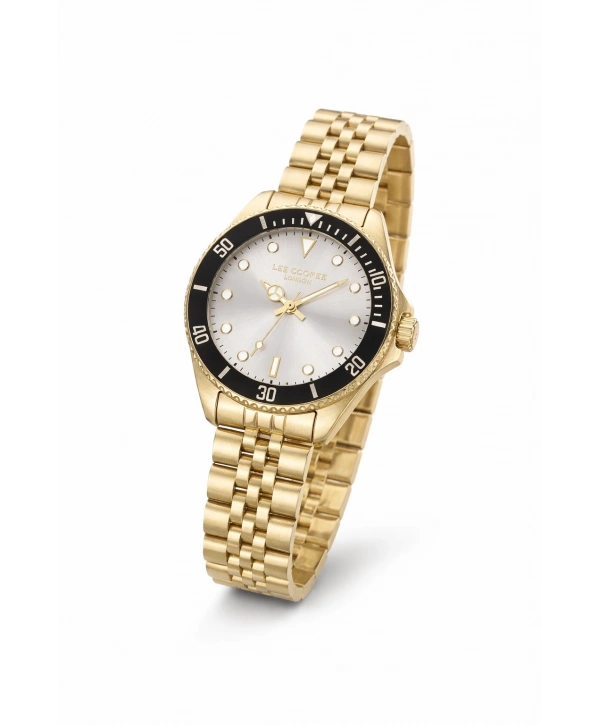 Lee Cooper Gold Renk Çelik Kordon&kasa Kadın Kol Saati Bileklik Hediyeli Sdlc019
