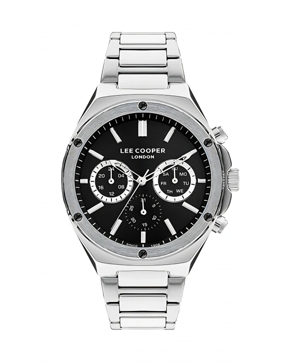 Lee Cooper Gümüş Renk Çelik Kordon Erkek Kol Saati 3atm Bileklik Sdlc029