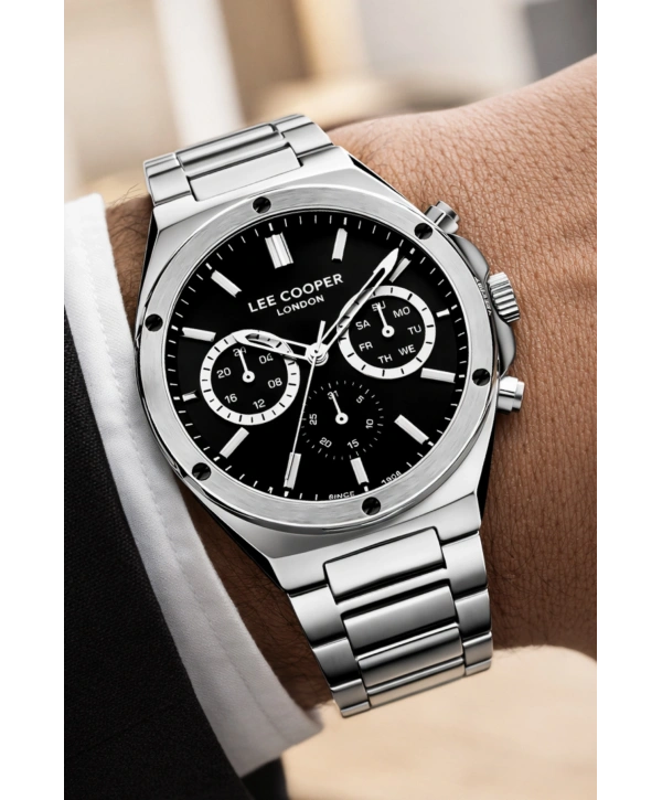 Lee Cooper Gümüş Renk Çelik Kordon Erkek Kol Saati 3atm Bileklik Sdlc029