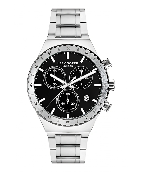 Lee Cooper Gümüş Renk Çelik Kordon Erkek Kol Saati 3atm Bileklik Sdlc030