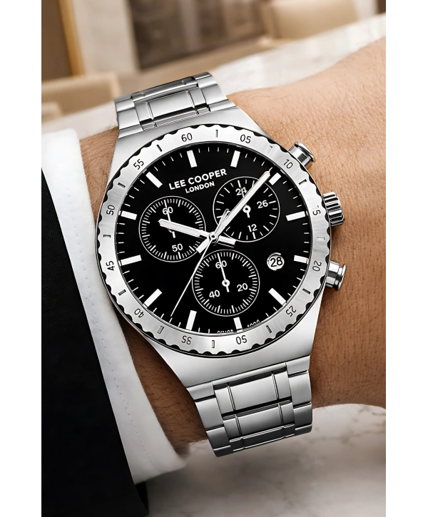 Lee Cooper Gümüş Renk Çelik Kordon Erkek Kol Saati 3atm Bileklik Sdlc030
