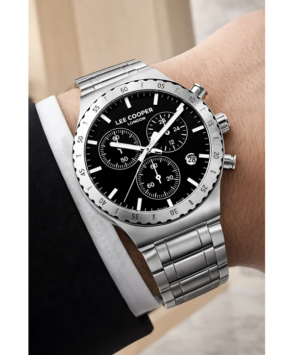 Lee Cooper Gümüş Renk Çelik Kordon Erkek Kol Saati 3atm Bileklik Sdlc030